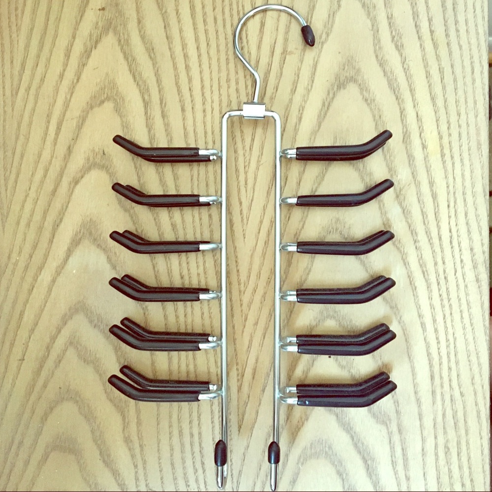 Hanging Tie or Scarf Rack - Stainless Steel